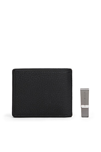 Tommy Hilfiger Tommy Hilfiger Men Black Corp Mini Cc Wallet Gift Set