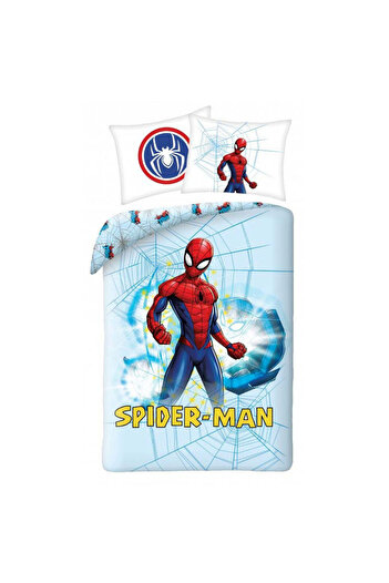SPIDERMAN Light Blue bedding cover 140×200cm, 70×90 cm