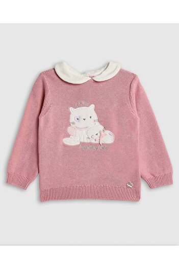 R&B Appliqued Collared Clothing Set