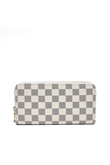 R&B Checkered Long Wallet