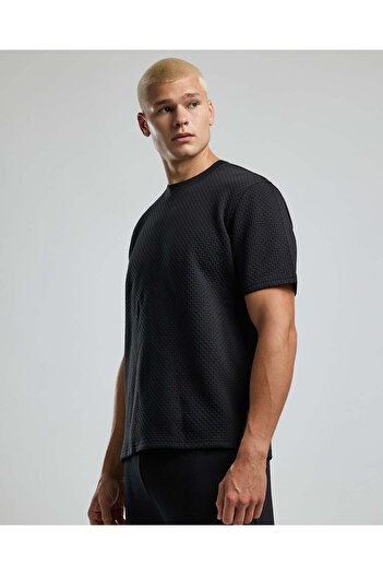 R&B Printed T-Shirt with Crew Neck and Short Sleeves