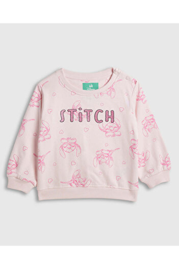 R&B Stitch Print Sweatsuit Set