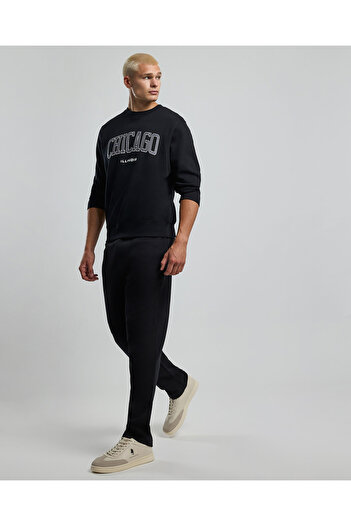 R&B Solid Sweatpants with Drawstring Waist