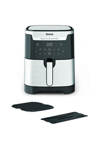 TEFAL Friteuza cu aer cald Easy Fry XXL Flexcook EY801D15, 1.5 kg, 6.5 l, 1830 W, 8 programe (Negru/