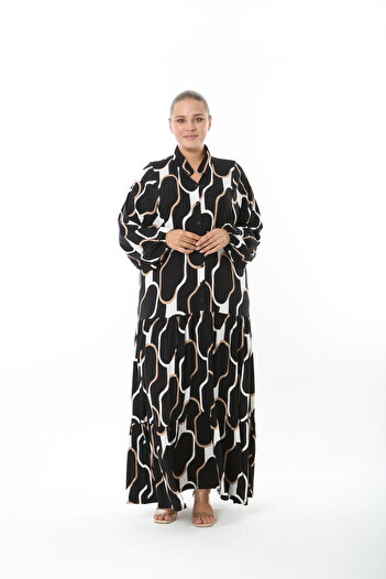 XL Modam Women's Lycra Viscose Plus Size Buttoned Dress