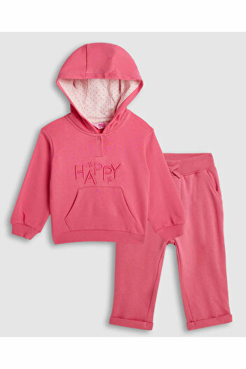 R&B Embroidered Hooded Clothing Set