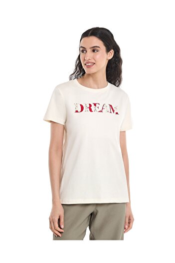 R&B Embellished T-Shirt with Crew Neck and Short Sleeves