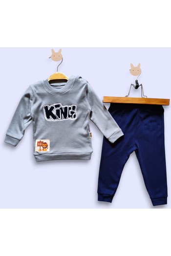 PİNPON Seasonal Cotton Interlock Combed Baby Set