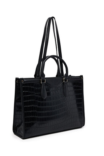 R&B Textured Satchel Bag