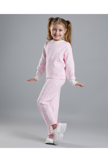 R&B Heart Patterned Clothing Set