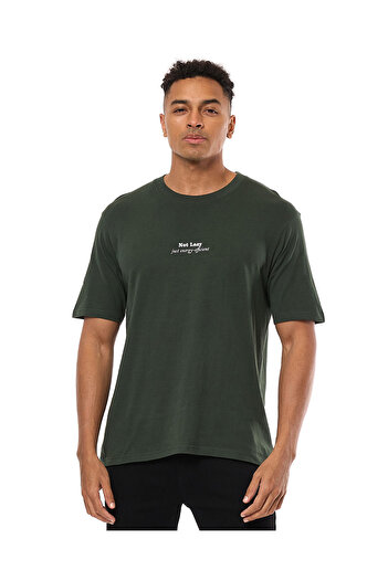 R&B Printed T-Shirt with Crew Neck and Short Sleeves