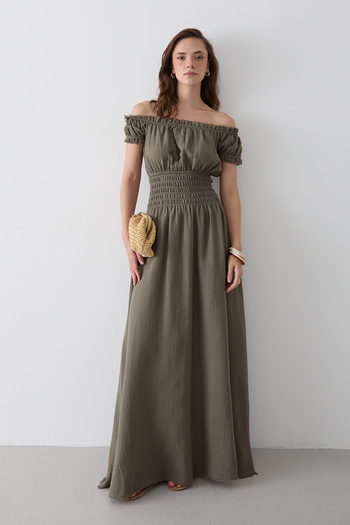 Laluvia Çağla Gathered Dress - 2002