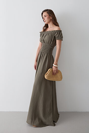 Laluvia Çağla Gathered Dress - 2002