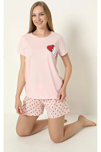 NBB Women'S, Comfort, 100% Cotton, Short Sleeve T-Shirt-Shorts Set, Pajama Set