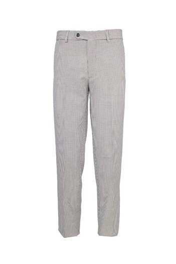 PayBuy Men's Classic Patterned Trousers Graywhite Houndstooth Flato Business with Pockets
