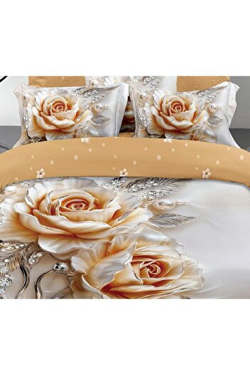 CHIRASO CHIRASO Bedding, Finet 5D Identical to the picture, ELASTIC Sheet 180x200+25cm, Duvet Cover, 2 Pillowcases