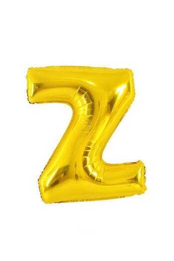 Generic Letter Z Foil Balloon – Large 40 Inch – Gold
