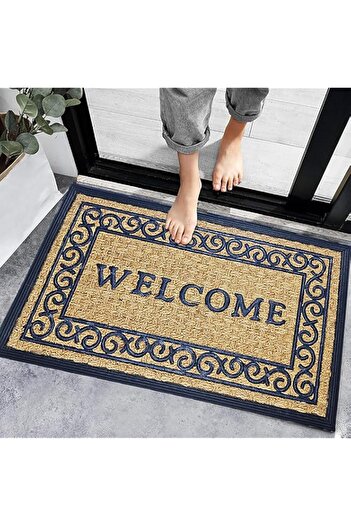 Generic SK BOOSTER Dirt Trapper Door Mat, 37" x 68", Machine-Washable Non-Slip Entry Rug, Shoe Scraper, Dog