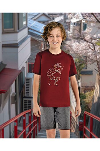 Lüx Wood Markasi 504 Boy's Printed Pajama Set