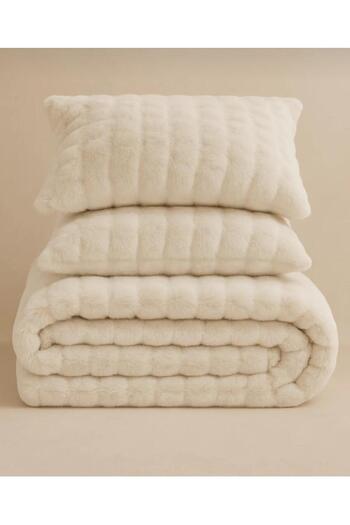 AKSU HALI Puffy Quilt Setilux Modern Kurk Comforter Set 220X240 Quilt 50X70 Pillow 2 Pcs