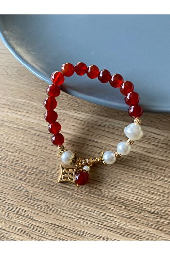 dela otantik Authentic Bracelet with Handmade Pearls and Beads - Ethnic Bohemian Bijoux Jewelry - Beaded Bracelet