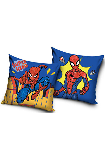 SPIDERMAN Super Hero Velour Cushion Cover 40x40 cm