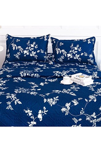 CHIRASO Microfiber Quilted Duvet Set, 2-Sided, 3-Piece, Duvet Cover 220x240cm, 2 Pillowcases