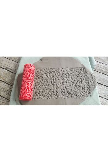 CosmosCraft Flower, Branch and Leaf Pattern, Dough and Clay Sculpting, Plastic, 12 cm