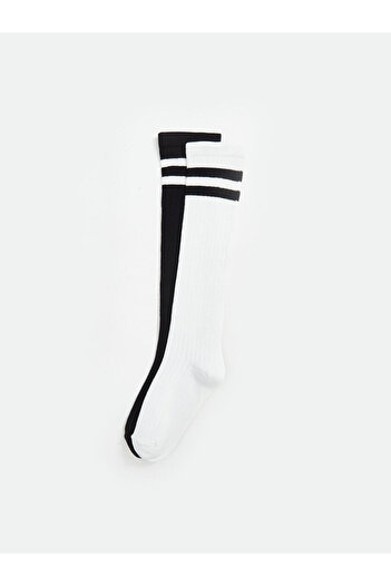 LC Waikiki Striped Girl's Knee Socks 2-Piece (S4)