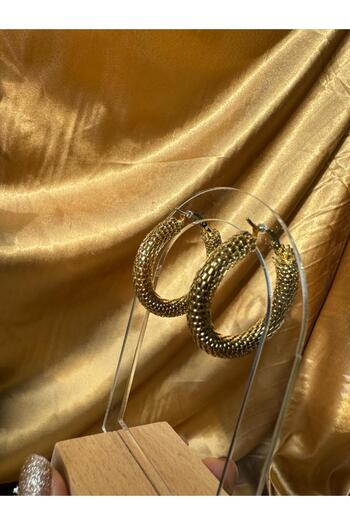 BRLKN Steel Mesh Hoop Earrings