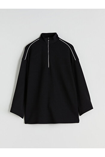 LC Waikiki Women's High Collar Oversize Sweatshirt
