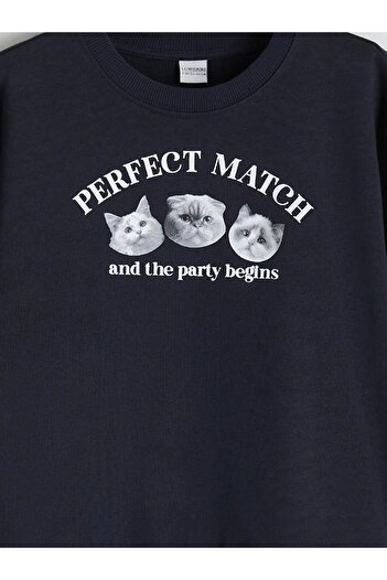 LC Waikiki Παιδικό φούτερ LCW Crew Neck Girl (W5)
