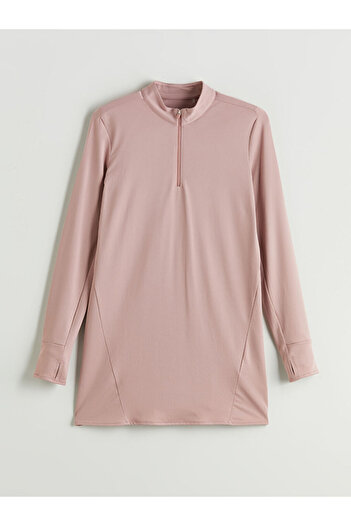 LC Waikiki Pink Stand Collar Women's Tunic