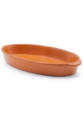 Generic Spanish Ceramic Oval Baking Dish by CORZANA | Safe and Healthy Ceramic Tray | Ideal for Pasta, Casse