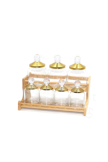 Generic Spice and seasoning jar set with stand
