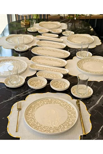 Onedekor 29 Piece Porcelain Breakfast Set Beria