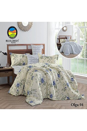 PROMISE Olga King Size Double-Sided Cotton Comforter 6 Pieces