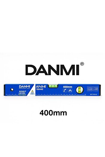 DANMI Professional Magnetic Level from Model 180440 - 40cm - 3 Measurement Bubbles - Strong Magnetic
