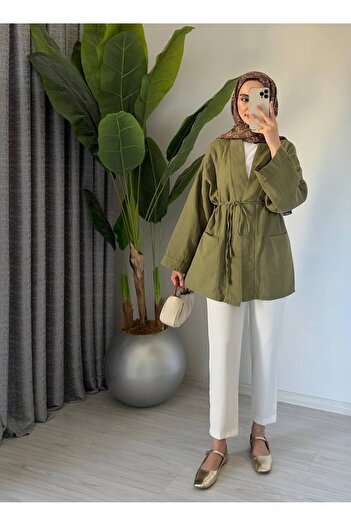 Molly Nelly Women's Oversize Muslin Cotton Kimono Midi Tunic