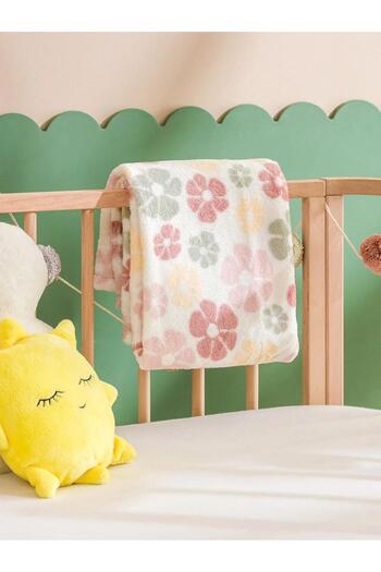 LC Waikiki Lcw Flower Printed Baby Girl Blanket 90X110 cm (W5)