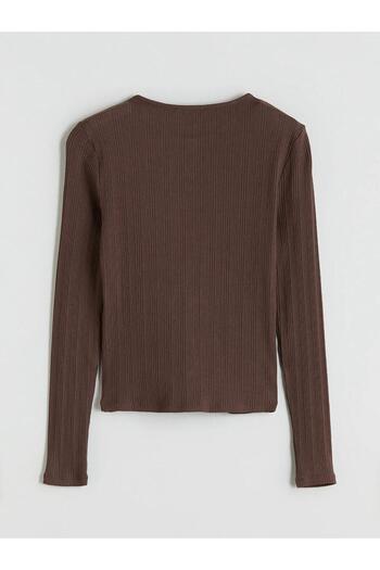 LC Waikiki Lcw Women's Crew Neck Cardigan (W5)