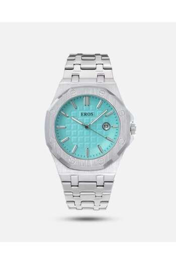 Eros Men's Watch in Silver Color with Tiffany Dial