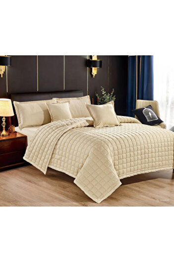 SNOOZYL Summer Plain Design Double Bedspread for Hotel Sleep Made of Microfiber 240*260cm