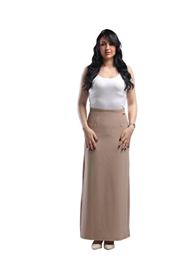 SUGA Tala's summer maxi jeans skirt