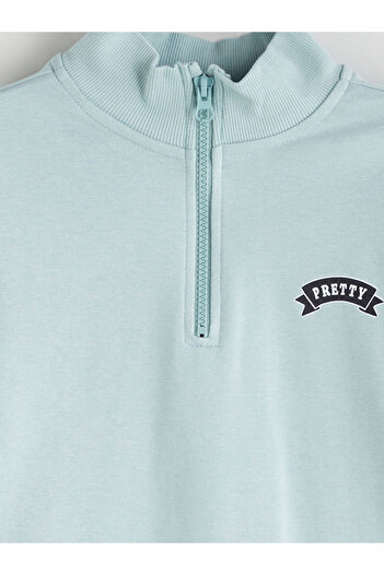 LC Waikiki Stand Collar Girl's Sweatshirt