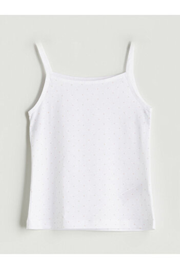 LC Waikiki Sparkling Selections from Shining Store |   Square Neck Strap Baby Girl Tank Top 2 Pack