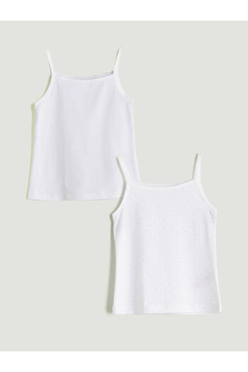 LC Waikiki Sparkling Selections from Shining Store |   Square Neck Strap Baby Girl Tank Top 2 Pack