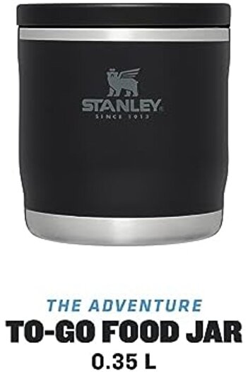 STOREMAX To-Go Food Thermos, 0.35 Liter, Black 467437