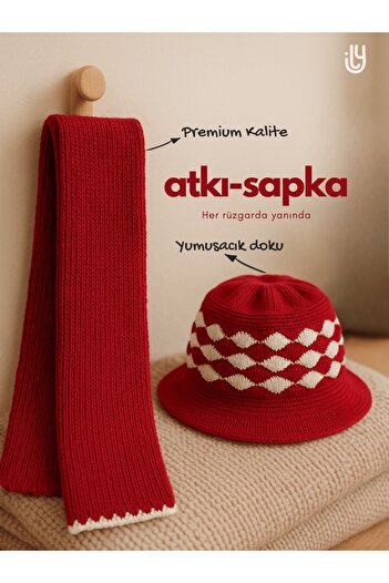 Babily Knitwear Knitted Scarf Hat Set Baby Kids 0-5 Years