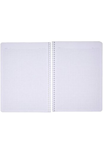 STOREMAX Snshop Pruva A4 Pet Spiral Cardboard Cover Notebook 144 Sheets - Checkered - Blue 467437